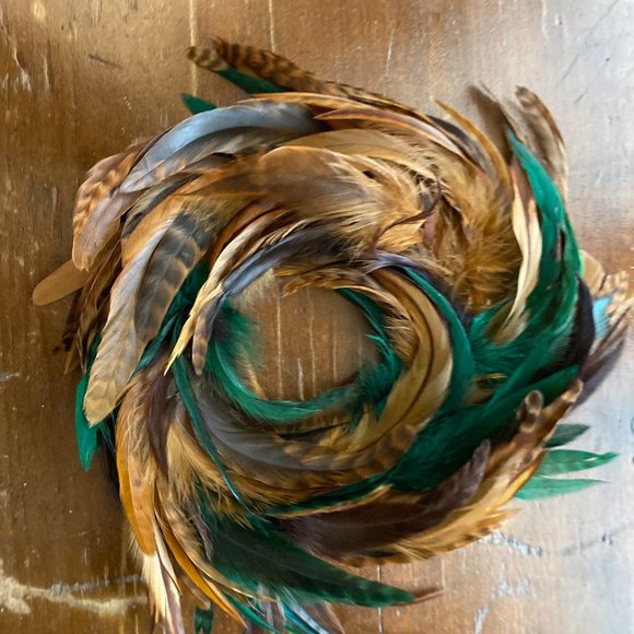 Masquerade Mask Feather Masks (HANDMADE W REAL FEATHERS) - Picture 14 of 16